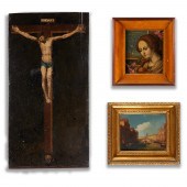 OLD MASTER SCHOOL, (3) OILS ON