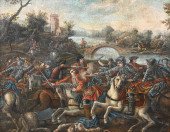 OLD MASTER SCHOOL BATTLE SCENE