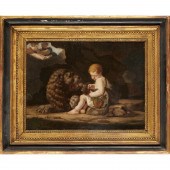 OLD MASTER SCHOOL, OIL ON CANV