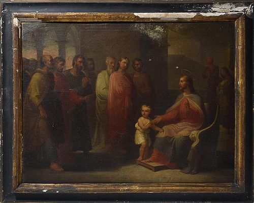 OLD MASTER SCHOOL OIL ON CANVAS