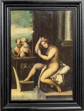 OLD MASTER "SUSANNA AND THE EL