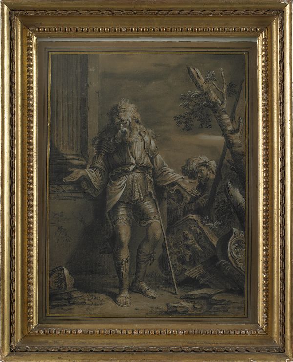 Old Masters charcoal study of