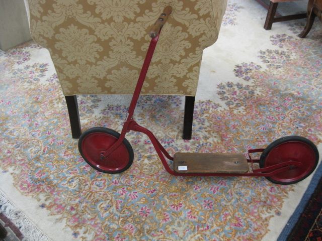 Old Metal & Wood Child's Scooter