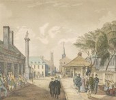 OLD MONTREAL STREET ENGRAVINGA