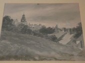 OLD NANTUCKET LANDSCAPE PAINTI