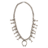 OLD NATIVE AMERICAN SILVER SQU