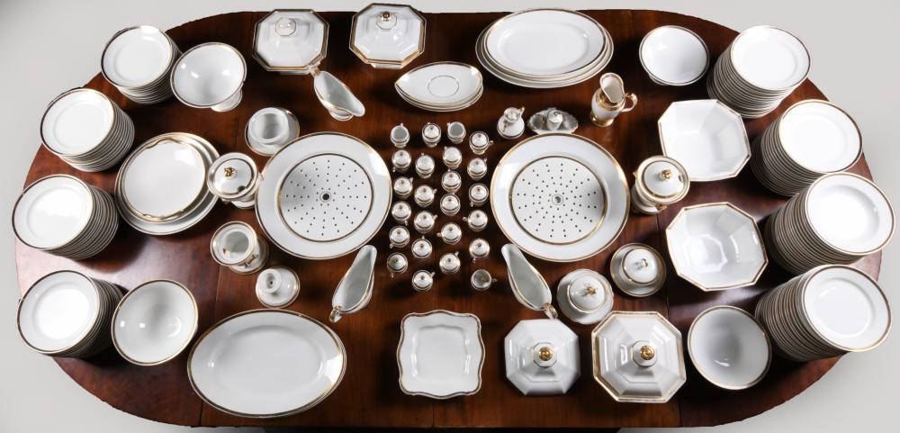 OLD PARIS PORCELAIN GILT-BANDED