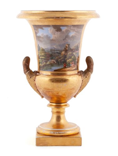 OLD PARIS PORCELAIN URN BY MARC