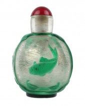 OLD PEKING GLASS ART DECO SNUF