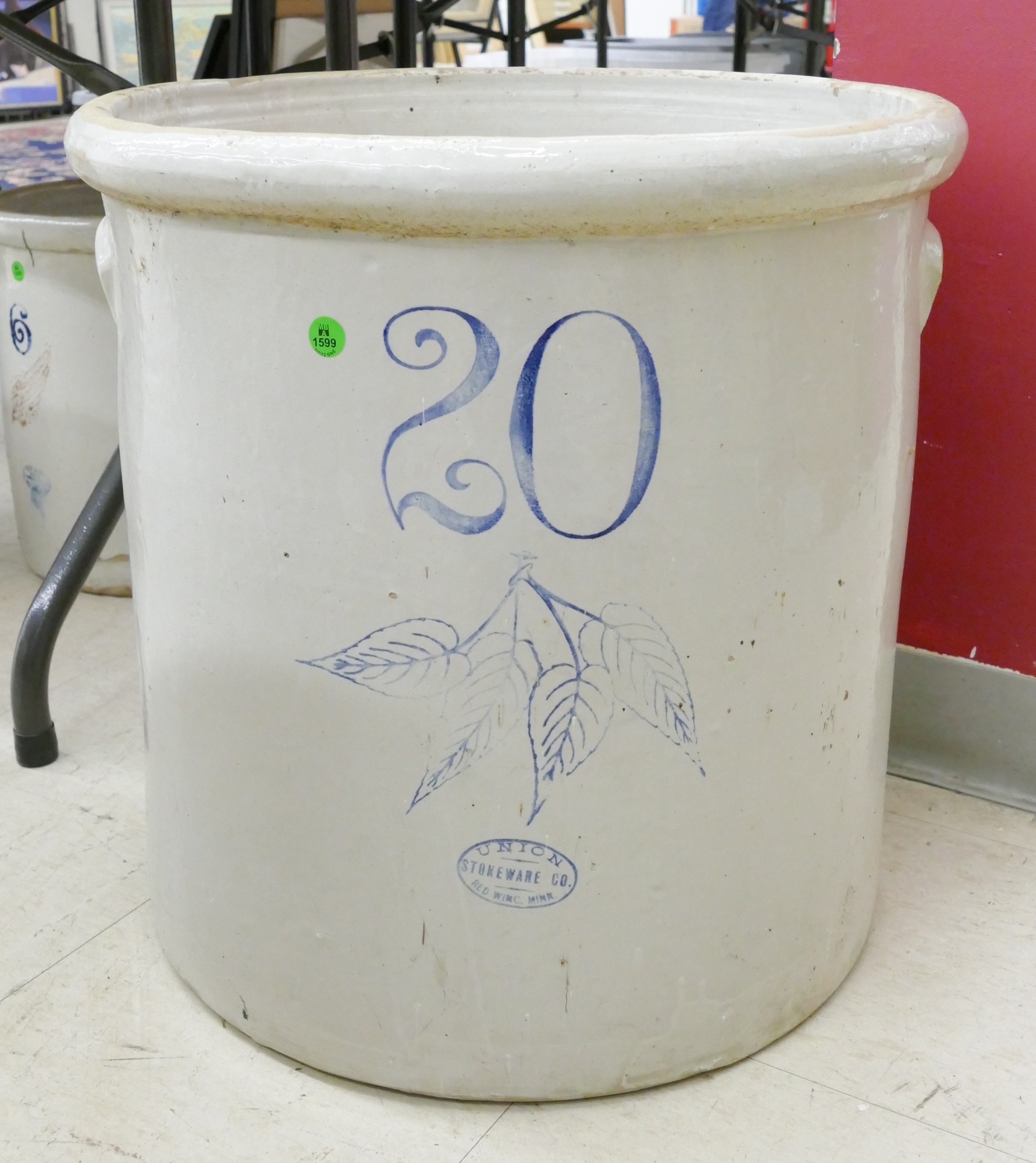 Old Red Wing Stoneware 20 Gallon
