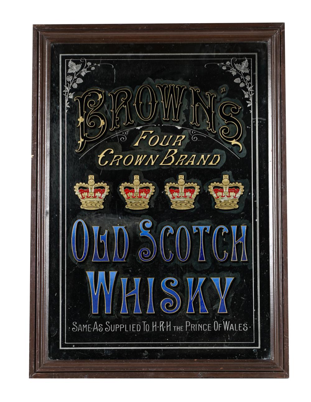 OLD SCOTCH WHISKEY BAR SIGN33 1/2 x