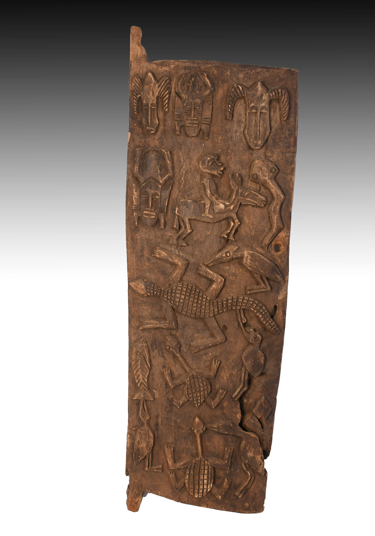 OLD SENUFO TRIBE HUT DOOR: Old hand