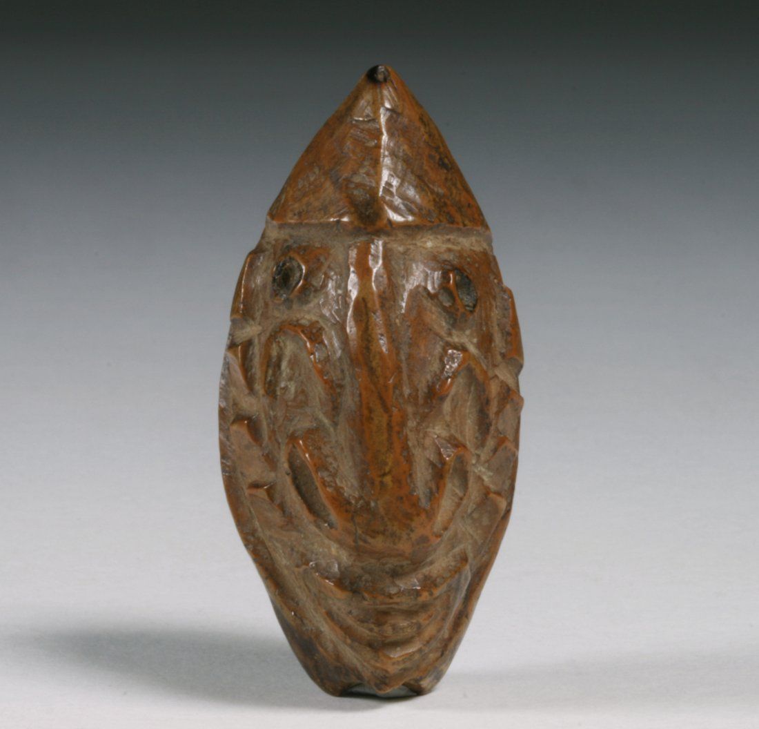 OLD SEPIK RIVER CARVED GALIP NUT