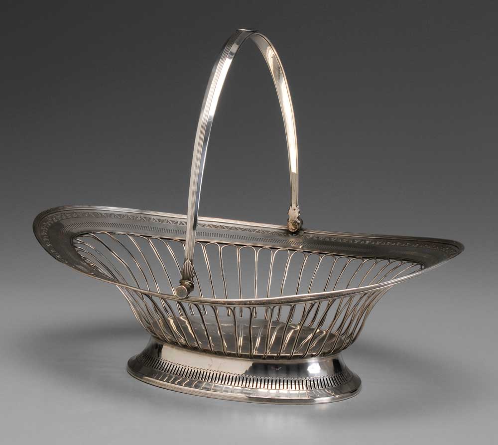 Old Sheffield Plate Cake Basket