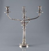 OLD SHEFFIELD PLATE CANDELABRU
