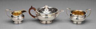 Old Sheffield plate tea service: