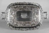 OLD SHEFFIELD PLATE TEA TRAY,