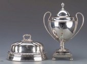 OLD SHEFFIELD PLATE TEA URN, M