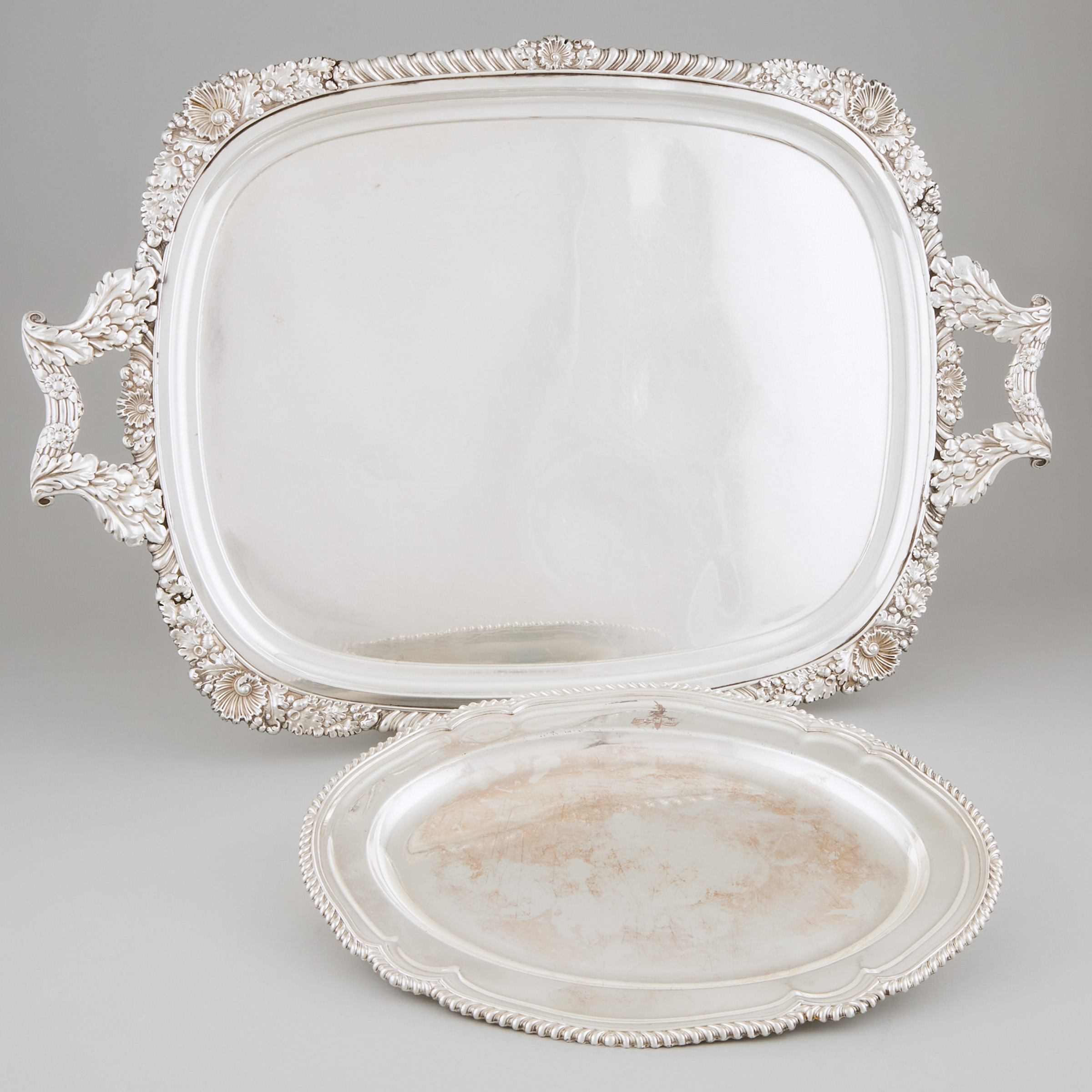 Old Sheffield Plate Two-Handled