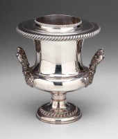Old Sheffield plate wine coole