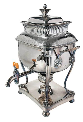 OLD SHEFFIELD PLATED HOT WATER