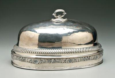 Old Sheffield plated meat cover,