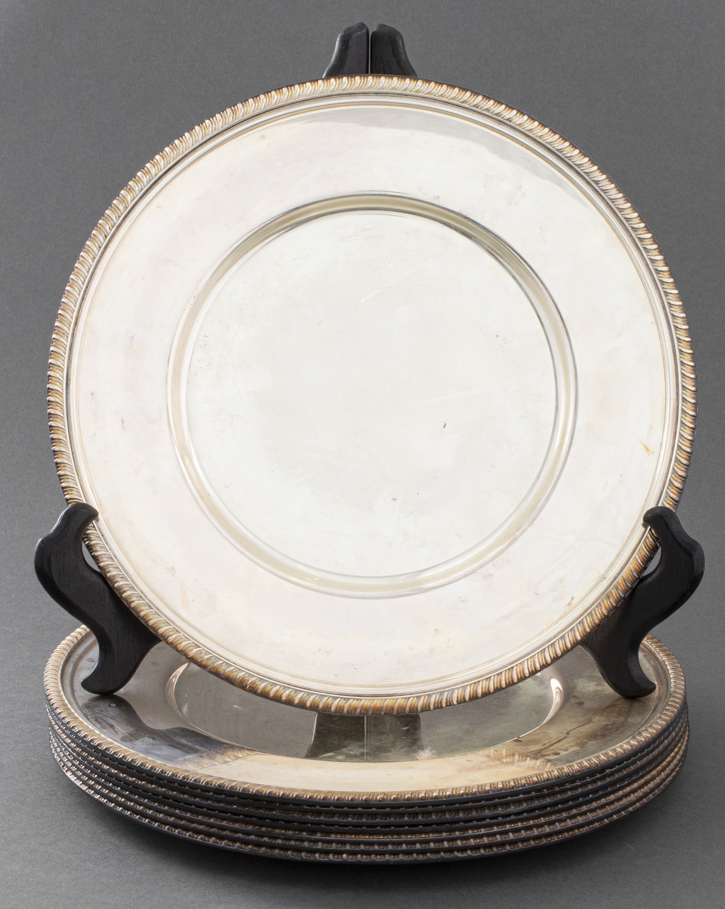 OLD SHEFFIELD SILVER PLATE SET OF 8