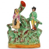 "OLD STAFFORDSHIRE" FIGURAL PO