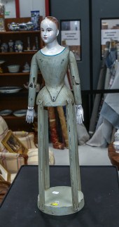 OLD STYLE PAINTED WOOD DRESSMA
