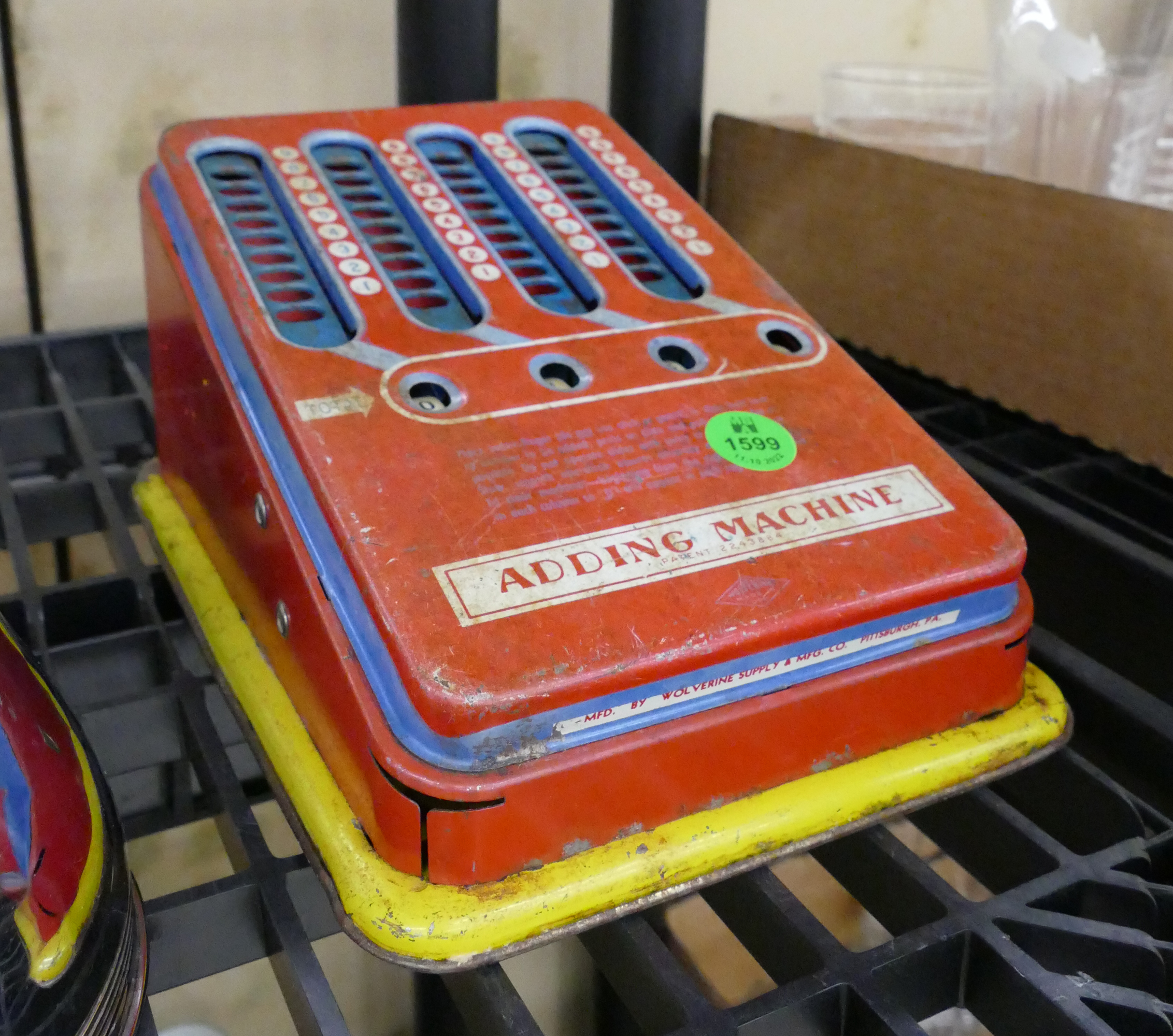 Old Tin Adding Machine Toy