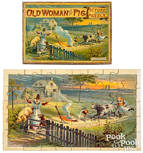 OLD WOMAN AND HER PIG PICTURE