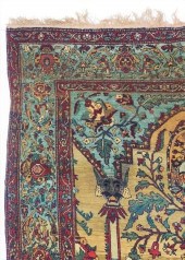 OLD WOOL PERSIAN TREE OF LIFE