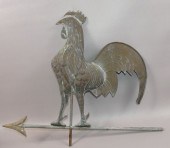OLD ZINC ROOSTER WEATHERVANEOl