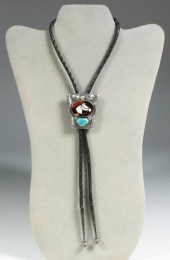 OLD ZUNI MOSAIC INLAY STERLING