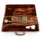 OLDS BRASS TRUMPET IN HARD CAS