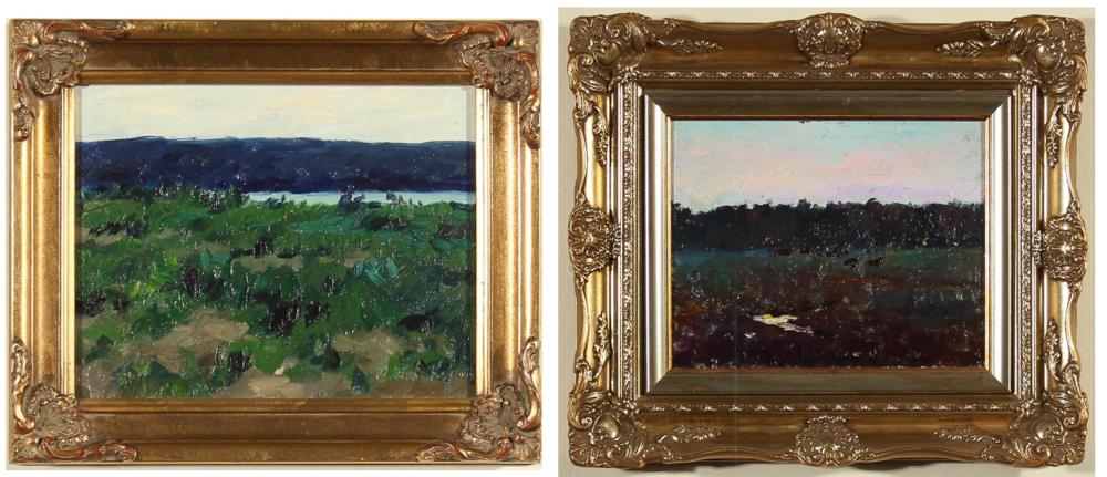 OLEG ULITSKIY TWO OIL PAINTINGSOLEG