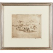 OLGA ROSENSON, ETCHING Olga Le