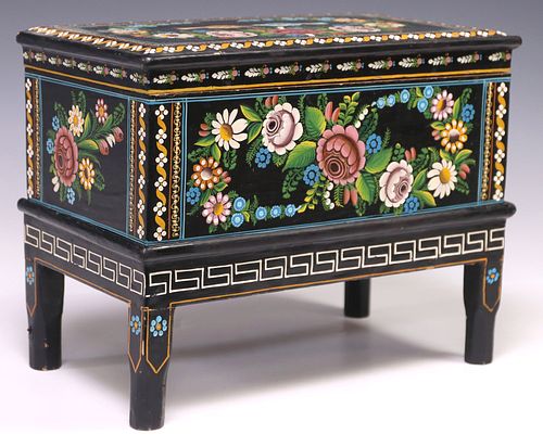 OLINALA MEXICO FLORAL LACQUERED BOX