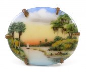 OLIVE COMMONS CAMEONA BROOCH P