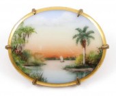 OLIVE COMMONS CAMEONA BROOCH P