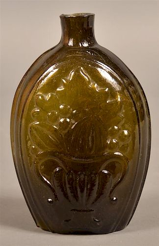 OLIVE GREEN BLOWN GLASS