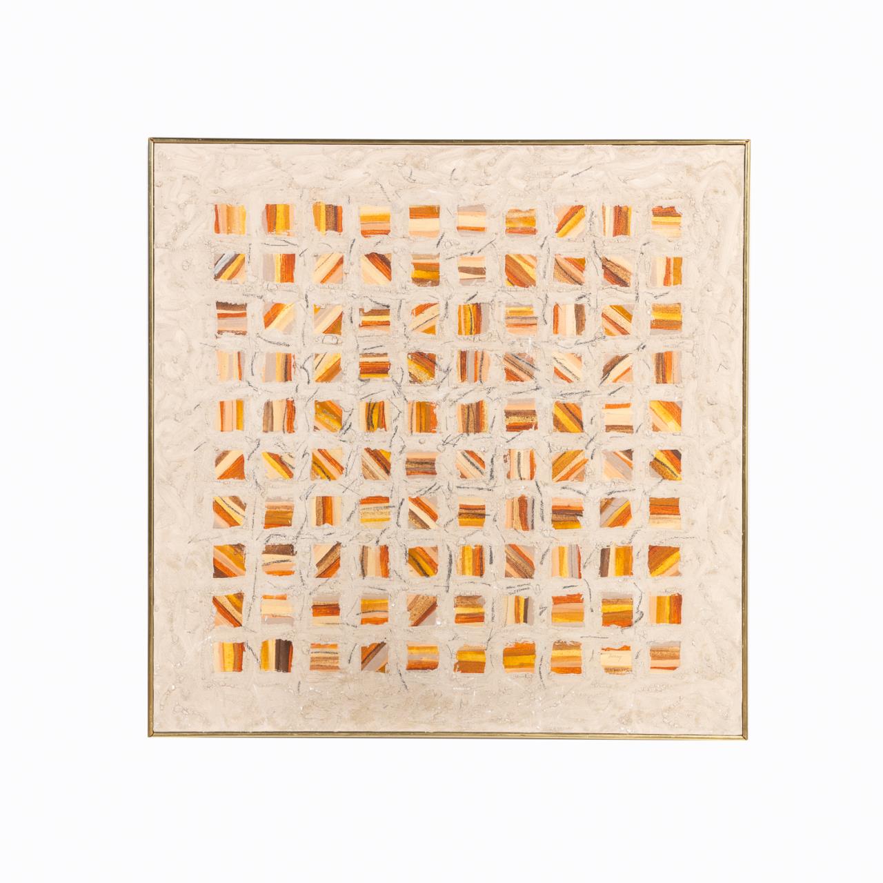 OLIVE HENRY MCM ORANGE & TAN GRID