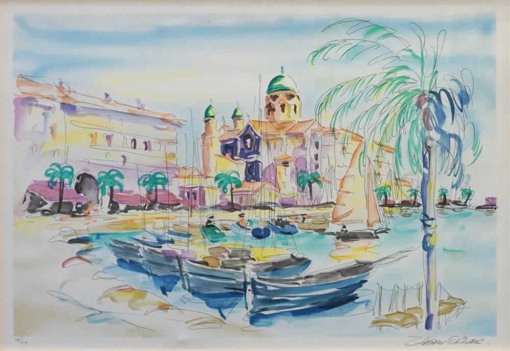 OLIVER, BOATS ON SHORE, OFF SET
