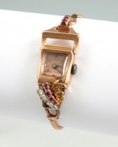OLLENDORFF ART DECO LADIES 14K