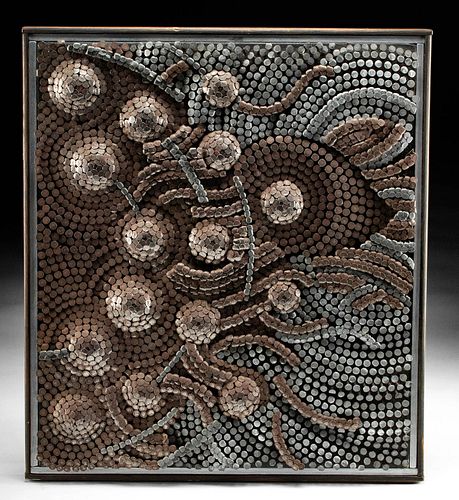 OLUF GRAVESEN MIXED MEDIA "NAILING"