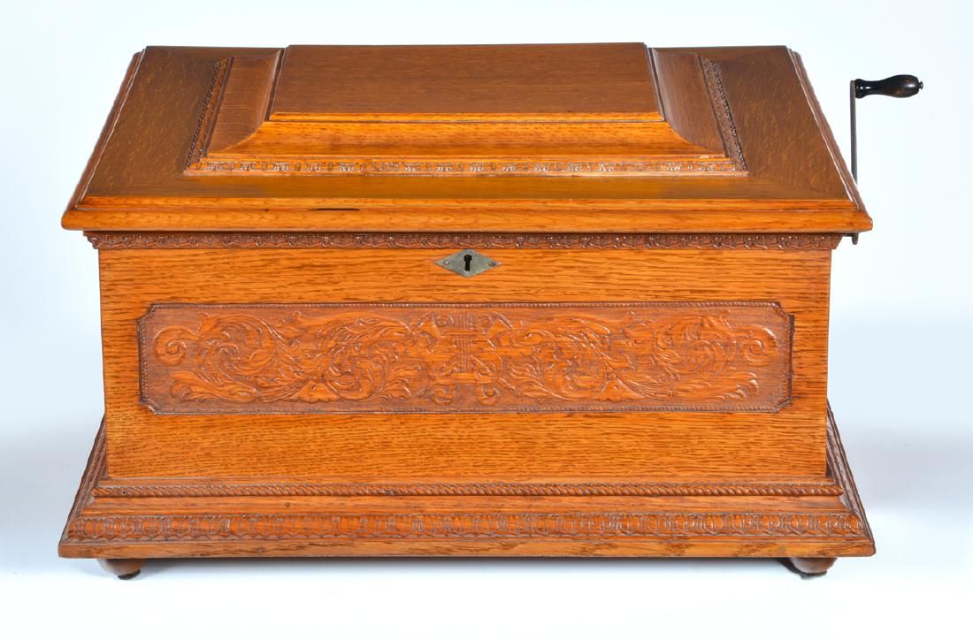 OLYMPIA 15 3/4 DISC MUSIC BOX
