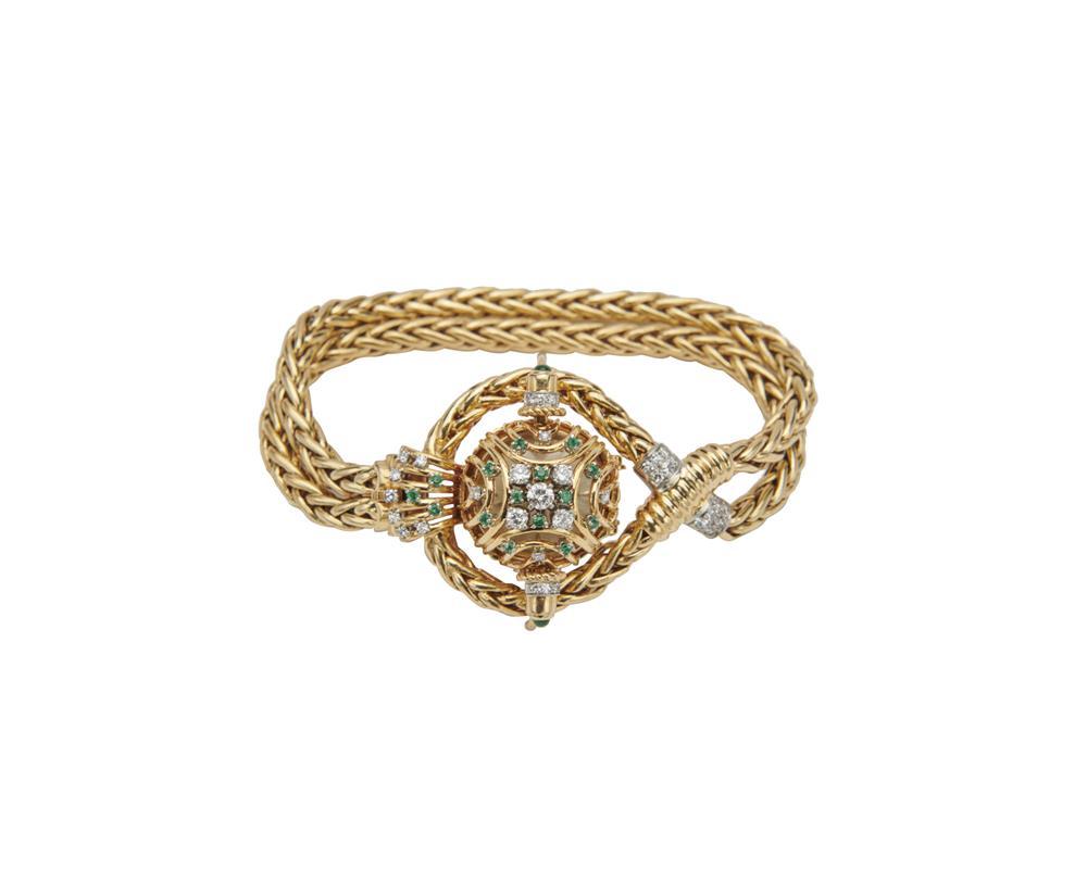 OMEGA 14K GOLD, DIAMOND, AND
