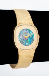 OMEGA 14K YELLOW GOLD OPAL INL