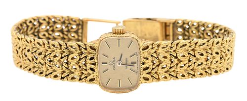 OMEGA 18 KARAT YELLOW GOLD LADIES