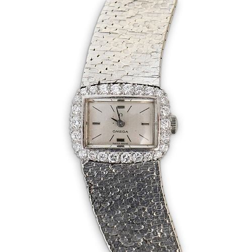 OMEGA 18K GOLD AND DIAMOND LADIES
